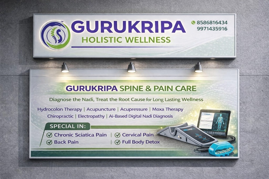 Gurukripa Spinecare AI Digital Nadi Hardware Console & Pulse Sensors